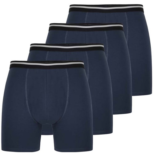 Bigdude 4 Pack Trunk Boxer Shorts Navy